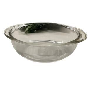 Vintage PYREX #023 Clear Glass 1.5 Quart Casserole Dish Bowl - No Lid